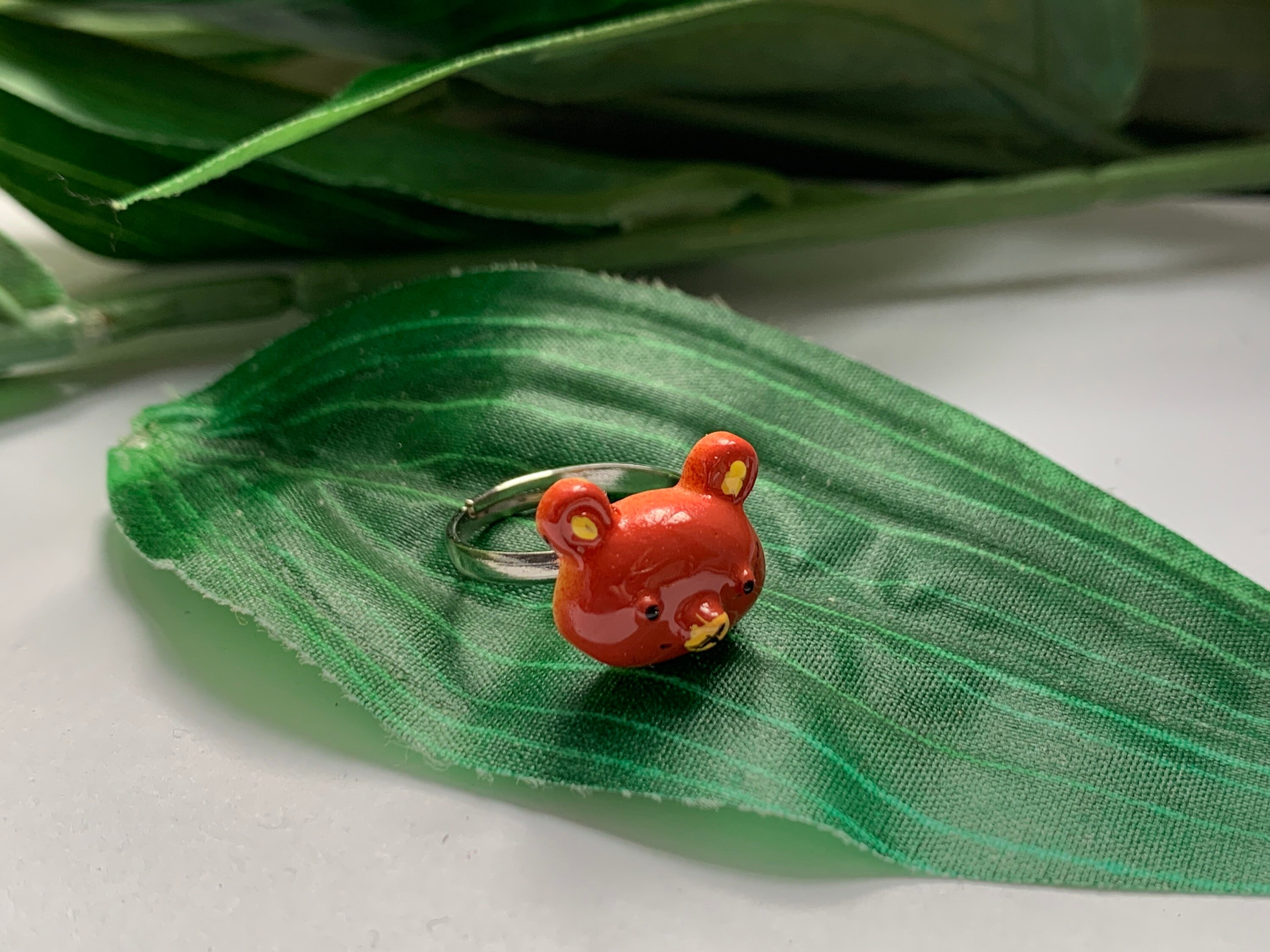 Childs Adjustable Teddy Ring Girls Rings Kids Rings Etsy