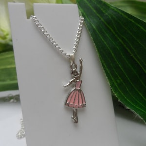 Pink Ballerina Necklace, Girls necklace, Ballerina necklace, Ballerina Pendants, Ballerina  Gifts