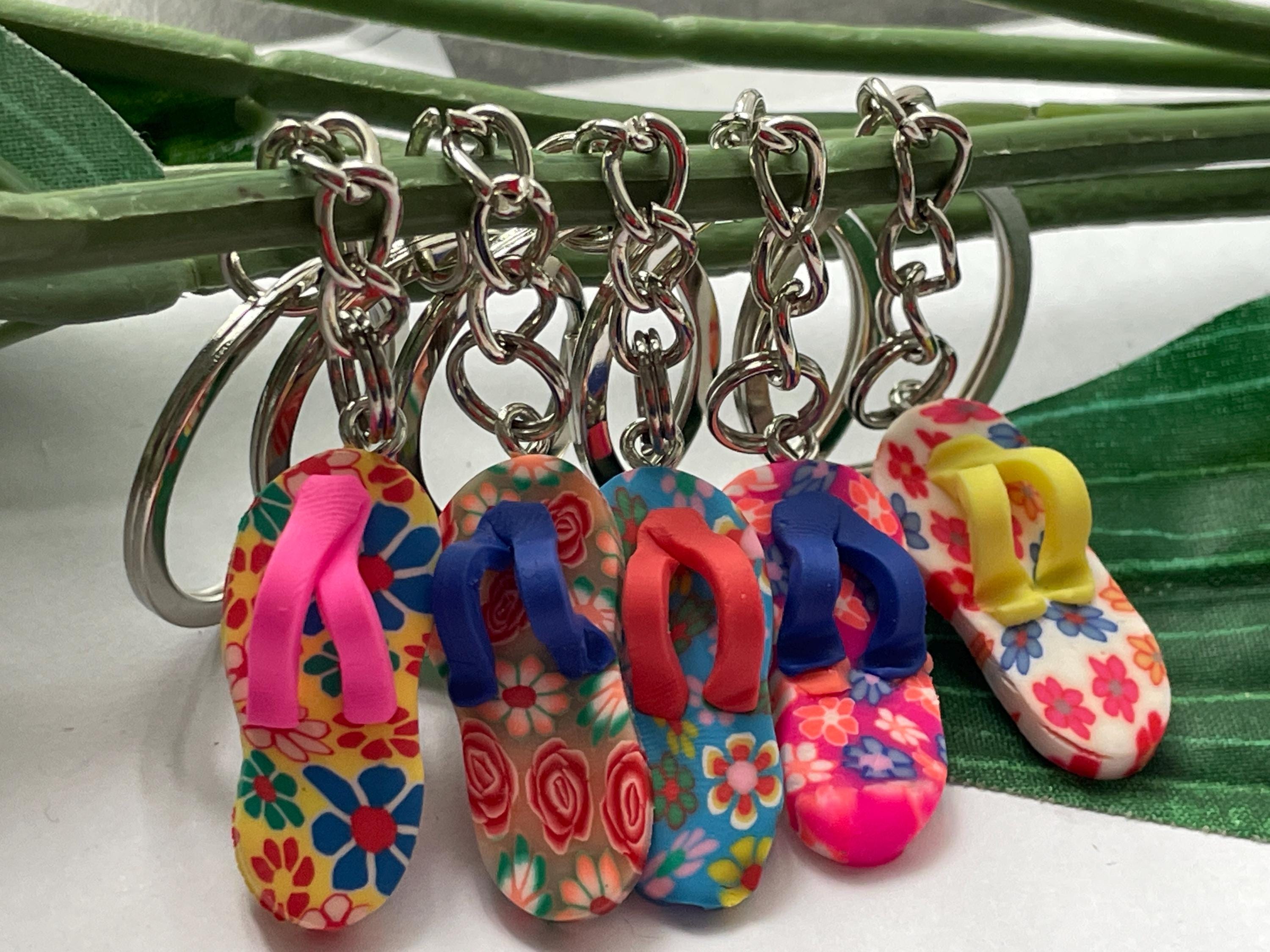 Flip Flop Keychain, Novelty Keychain, Flip Flop Keyrings,summer