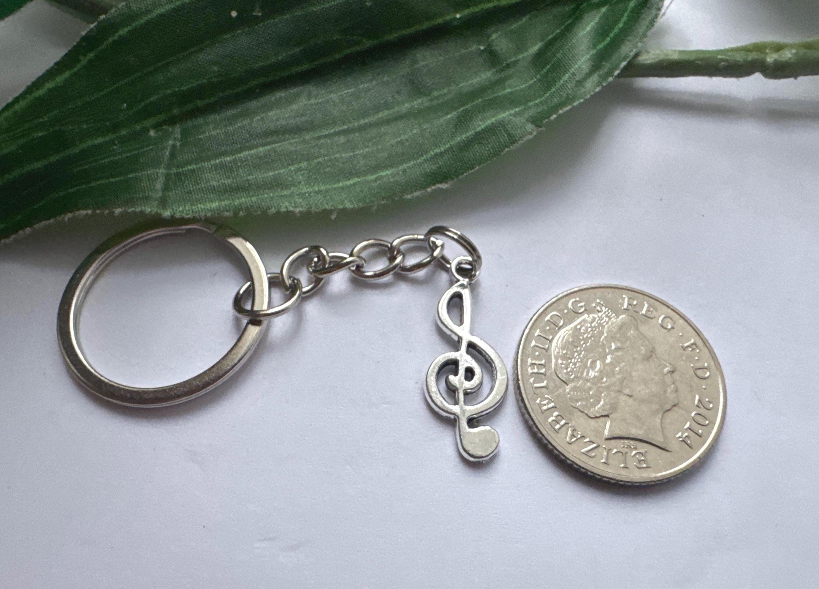Music Note Keychain, Novelty Keychain, Music Keyrings, Musical Gifts ...