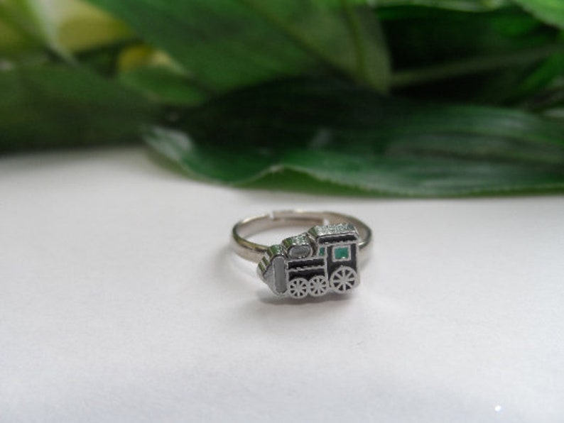 Childs Adjustable Train Ring Kids Rings Boys Rings Boys Etsy