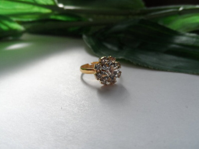 Childs Adjustable Sparkle Bling Ring Girls Rings Kids Rings Etsy