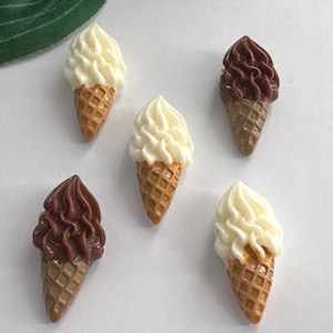 Set of 5 Ice cream Magnets, ice cream Magnets, Fridge Magnets, Locker Magnets, Novelty Magnets