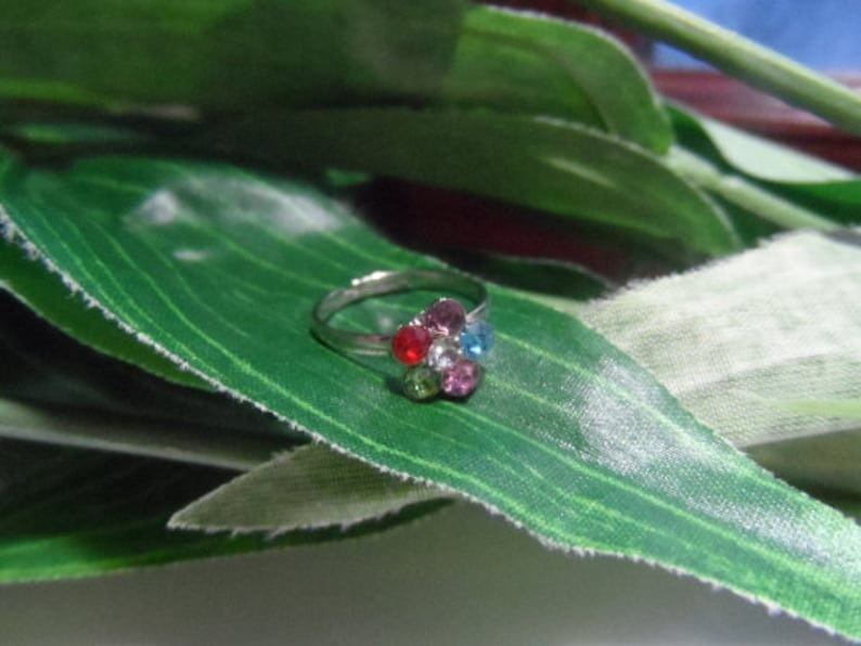 Childs Bling Ring Kids Rings Adjustable Rings Girls Etsy