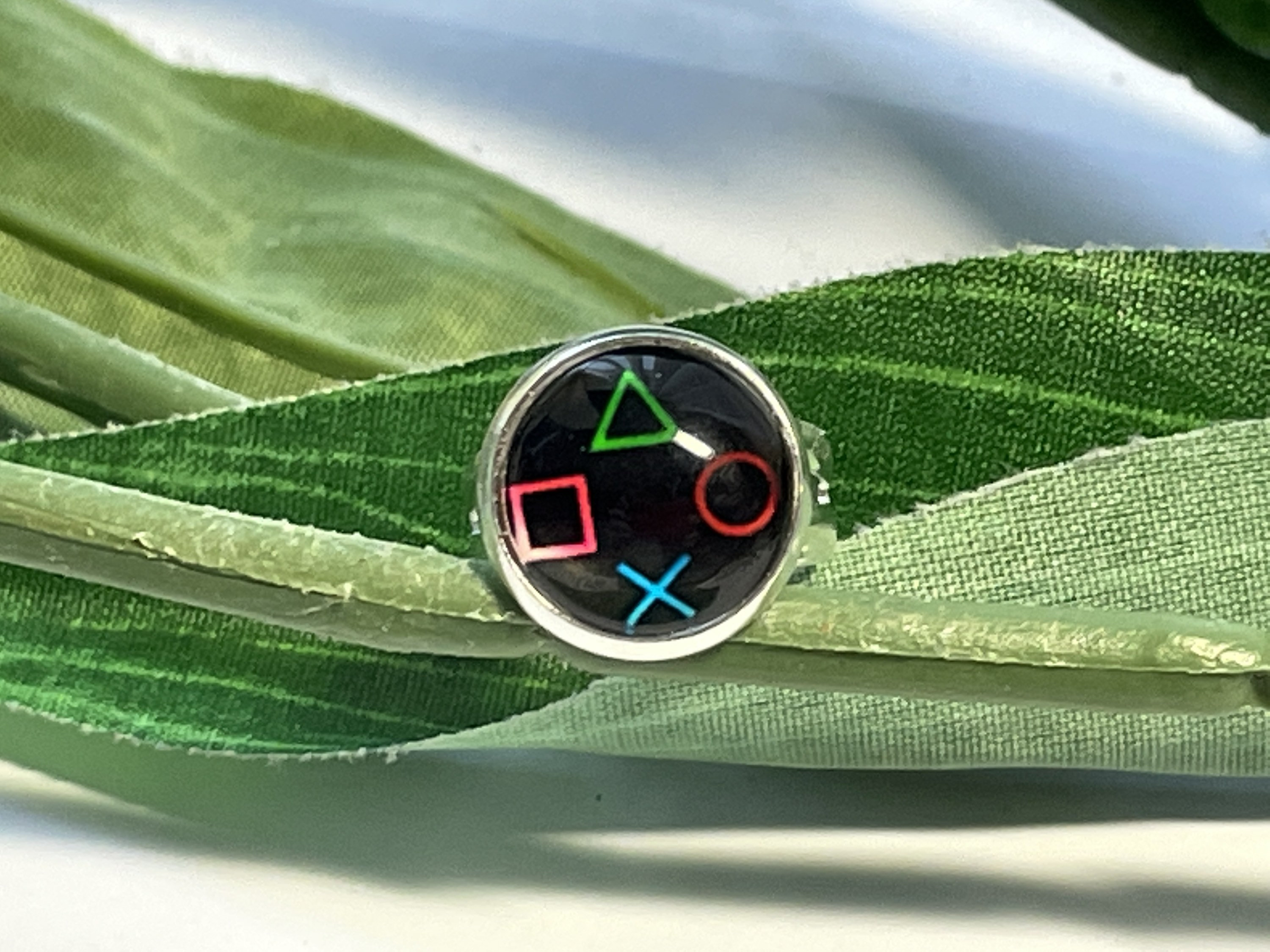 Game Rounded Ring Child's Adjustable Gamer Ring, Kids Rings, Girls Rings,kiddies Ring ...