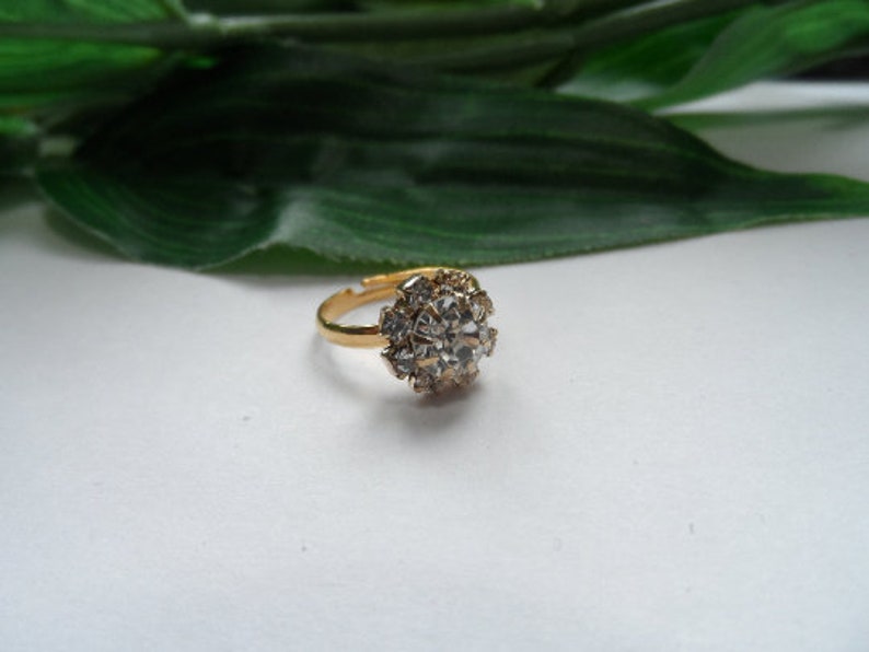 Childs Adjustable Sparkle Bling Ring Girls Rings Kids Rings Etsy