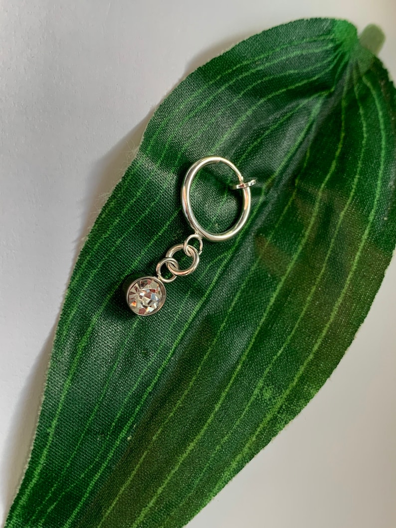 Rhinestone Clip on Belly Button Navel Ring Fake Belly Button Etsy UK