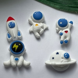 Set of 5 Space Magnets, space Magnets, Fridge Magnets, Locker Magnets, Novelty Magnets