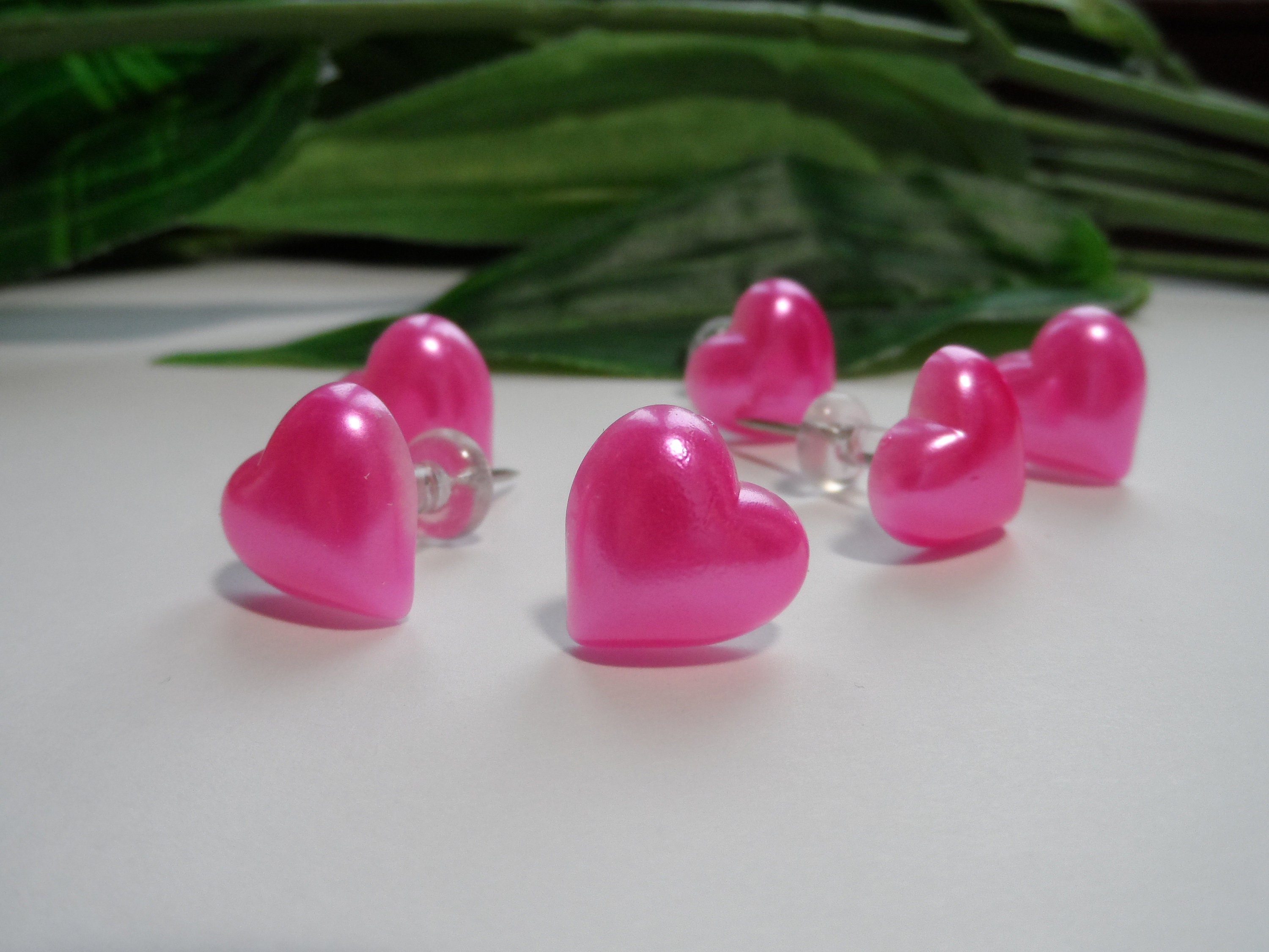 Pink Pearl Heart Push Pins Novelty Push Pins Decorative Push 