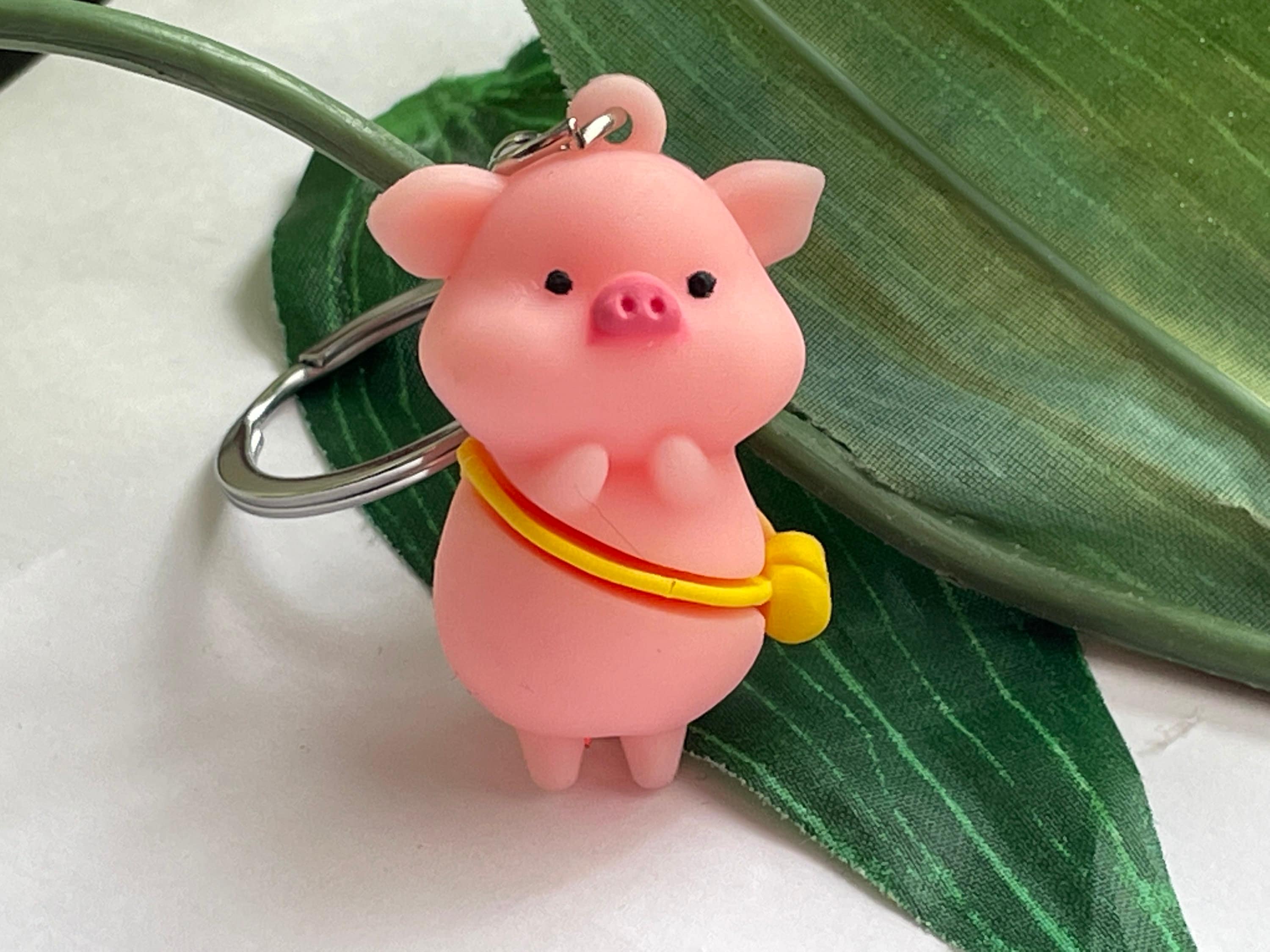 KEYCHIN Pig Taschenspiegel 'You Are Braver Stronger Smarter' – Pink, 6,5 Cm, Aus Edelstahl, Geschenkidee