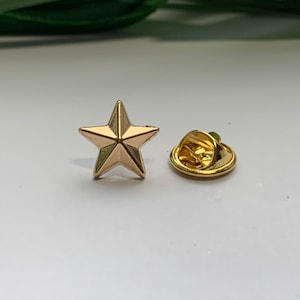 Gold star Lapel Pin, Gold Star Tie Pin, Star Lapel Pin, Star Tie Pin