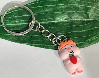 Pig Keychain, Novelty Keychain,  Pig keyrings, Christmas Keychains