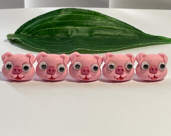 Pig Push Pins, Novelty Push pins, Decorative Push Pins, Novelty Push Pins, Notice Board Gifts, Pig Push pins, Thumbtacks