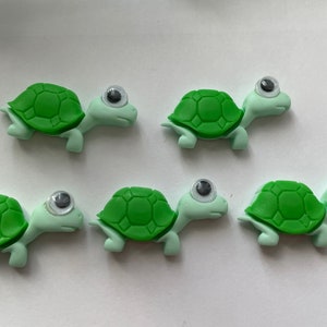 Set of 5 Turtle Magnets, Turtle Magnets, Fridge Magnets, Locker Magnets, Novelty Magnets