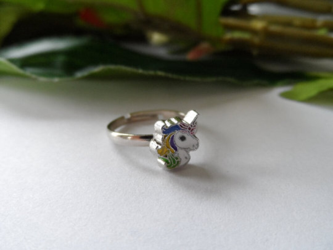 Girls Adjustable Unicorn Ring, Kids Rings, Girls Rings, Little Girls