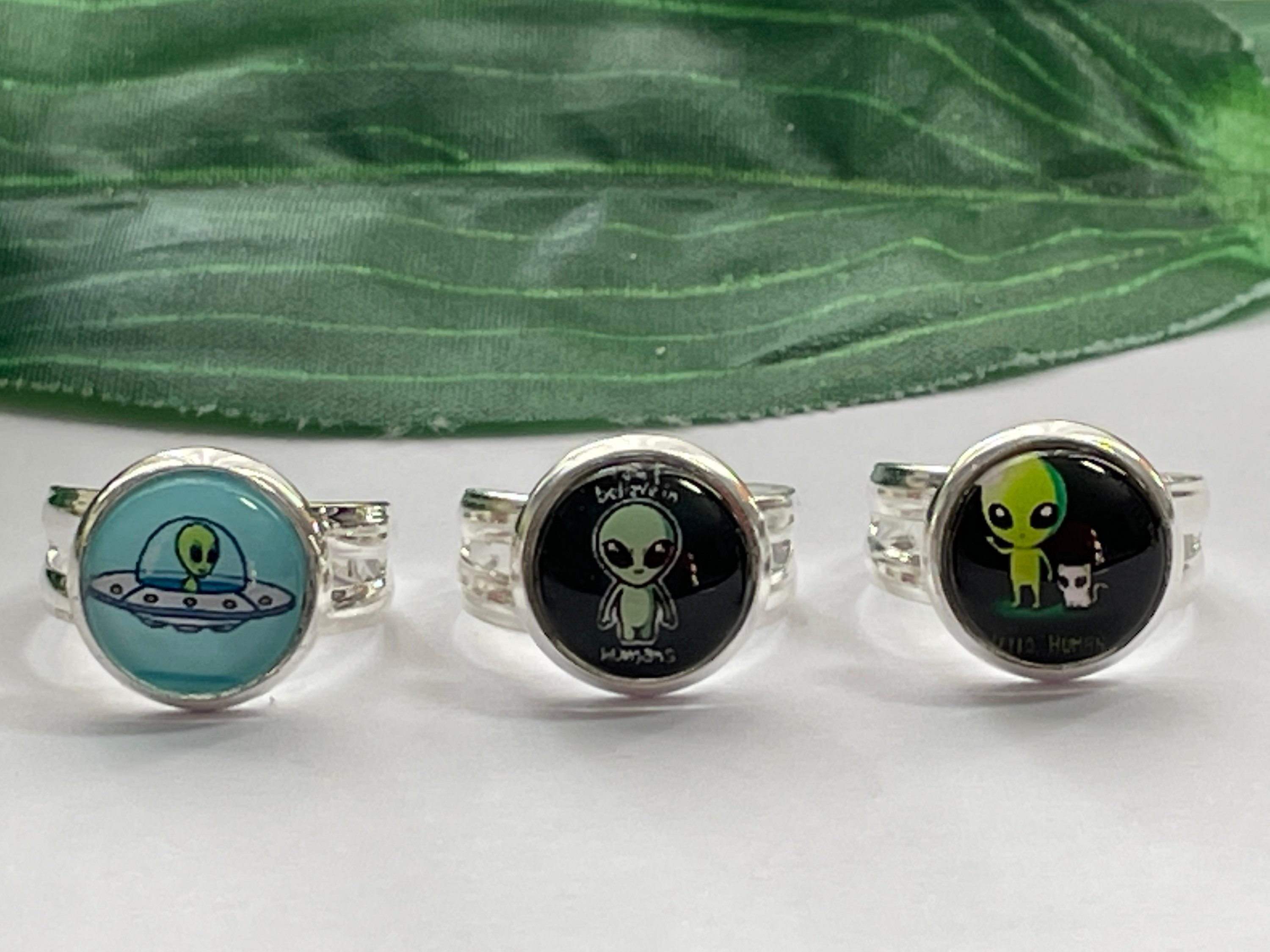 Child's Adjustable Alien Ring, Kids Rings, Girls Rings,kiddies Ring ...
