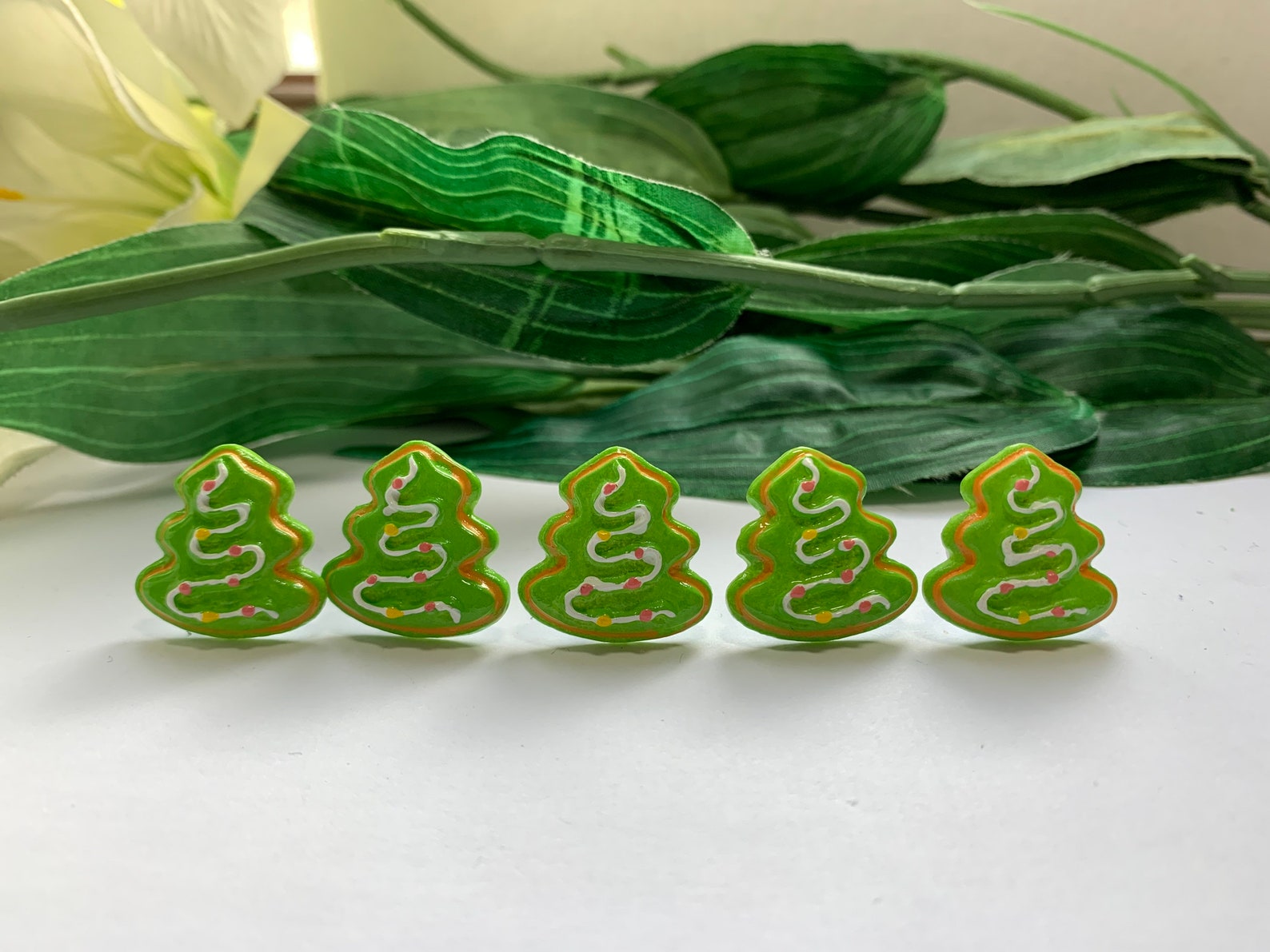 Christmas Tree Cookie Push Pins Novelty Push Pins Decorative Etsy 