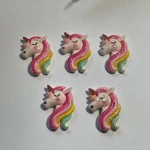 Set of 5 Unicorn Magnets, Unicorn Magnets, Fridge Magnets, Locker Magnets, Novelty Magnets
