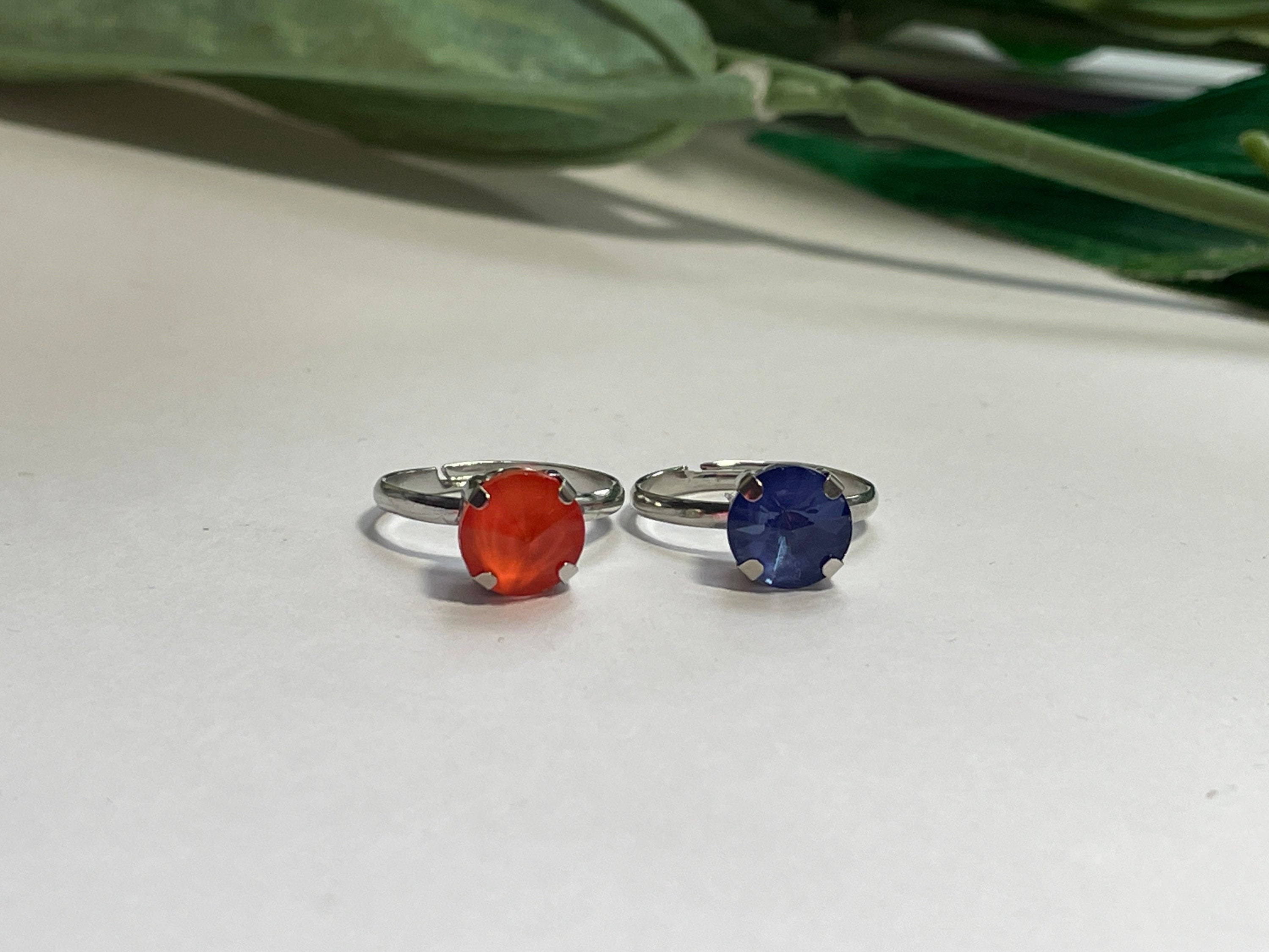 Child's Adjustable Rhinestone Ring, Kids Rings, Girls Rings, Girls ...