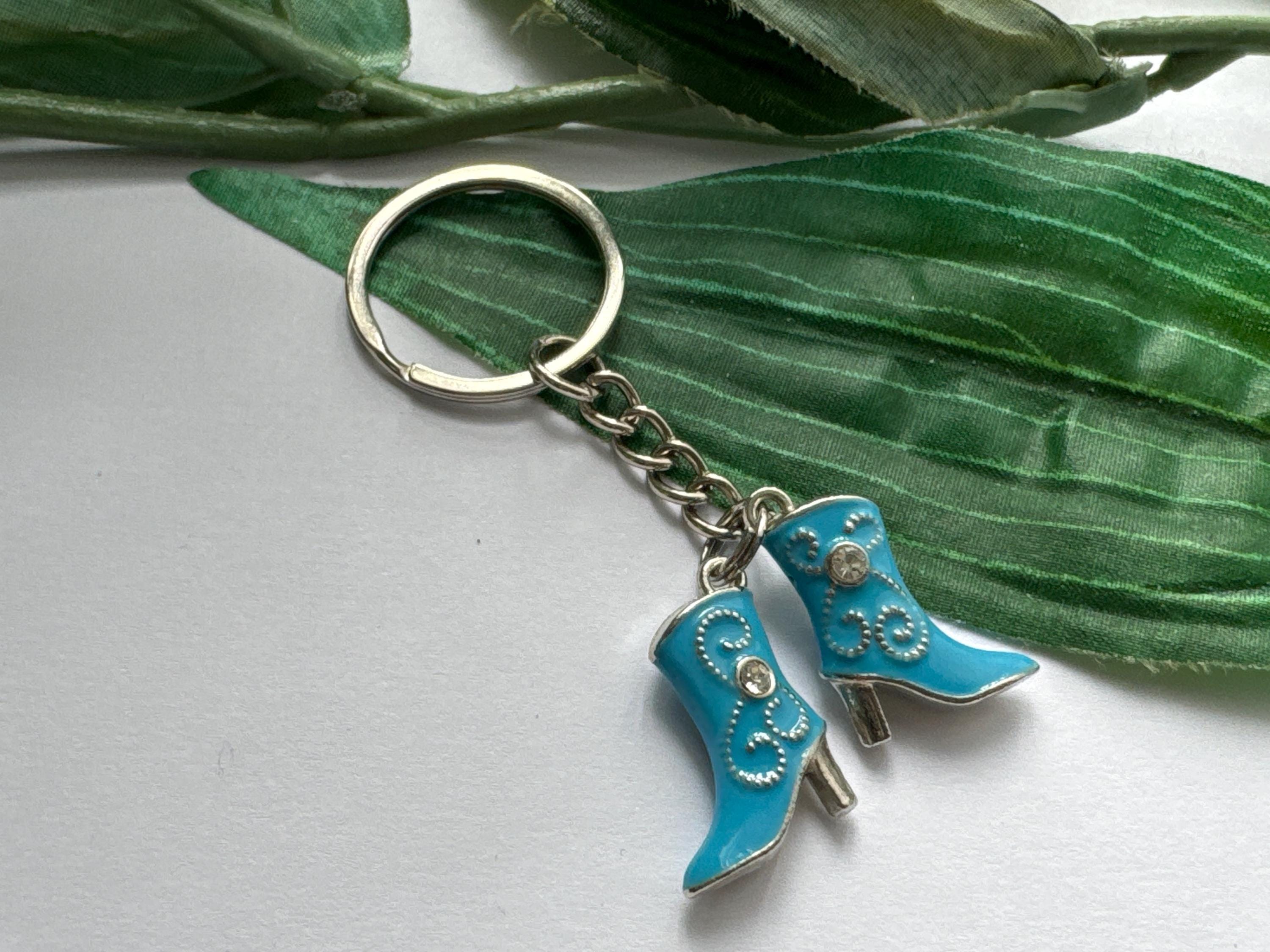Cowboy Boot Keychain, Pair of Boots Keyrings, Novelty Keychains, Mum ...