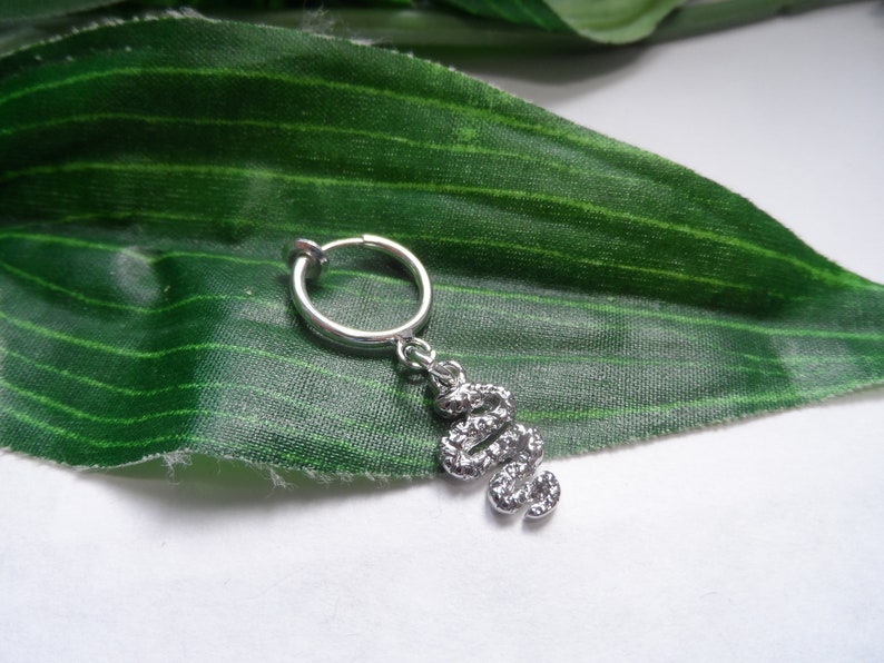 Snake Clip On Belly Button Navel Ring, Fake Belly Button Ring, No Pierce Belly Button Ring 