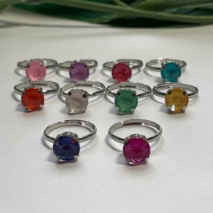 Child&#39;s Adjustable Rhinestone Ring, kids rings, girls rings, girls birthday gifts, adjustable rings,little girls rings