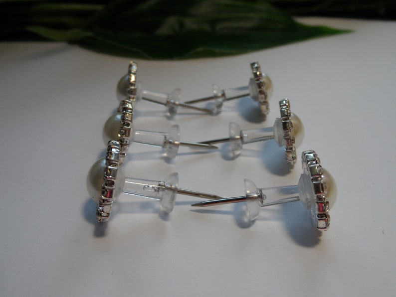 Rhinestone Pearl Push Pins Novelty Push Pins Decorative Push Etsy