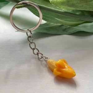 Banana 3D Keychains, novelty keychains, banana keyrings, birthday gifts,Tween gifts, teen gifts, fruit gifts