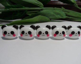 Panda Push Pins, Novelty Push pins, Decorative Push Pins, Novelty Push Pins, Teacher Gifts, Panda Push pins, Thumbtacks