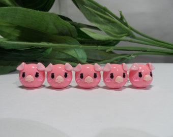 Pig Push Pins, Novelty Push pins, Decorative Push Pins, Novelty Push Pins, Notice Board Gifts, Pig Push pins, Thumbtacks