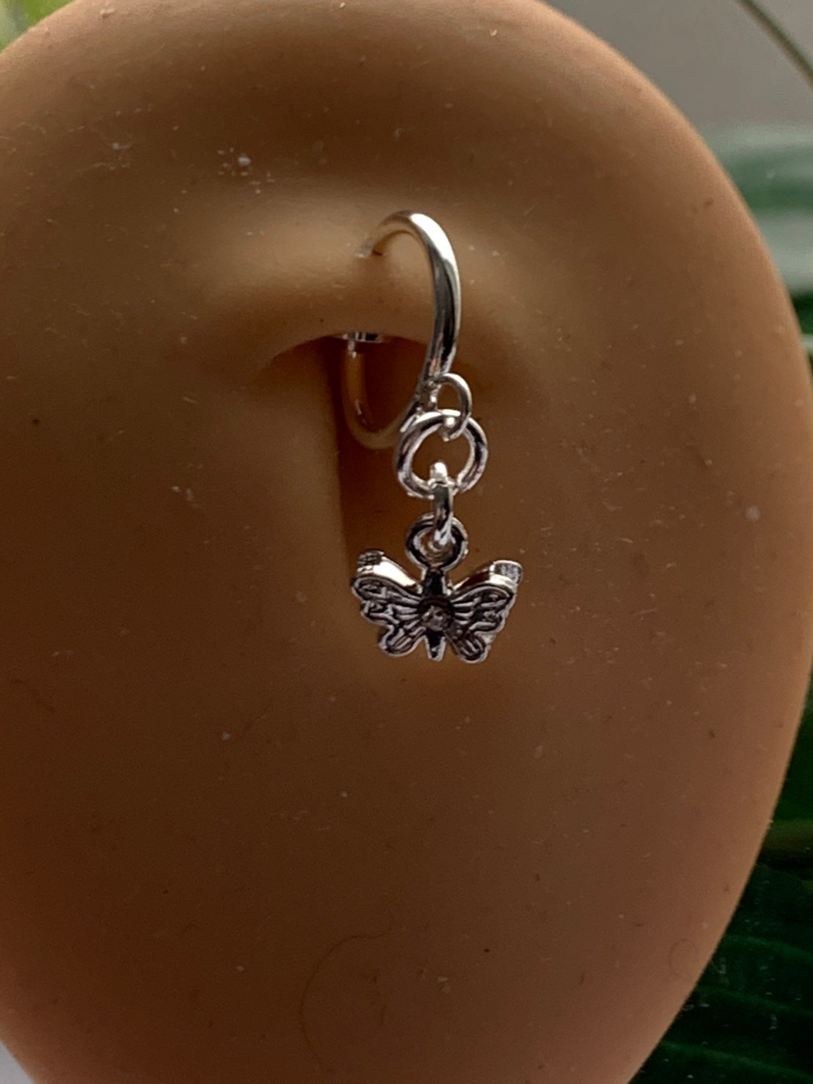 Butterfly Clip on Belly Button Navel Ring Fake Belly Button Etsy