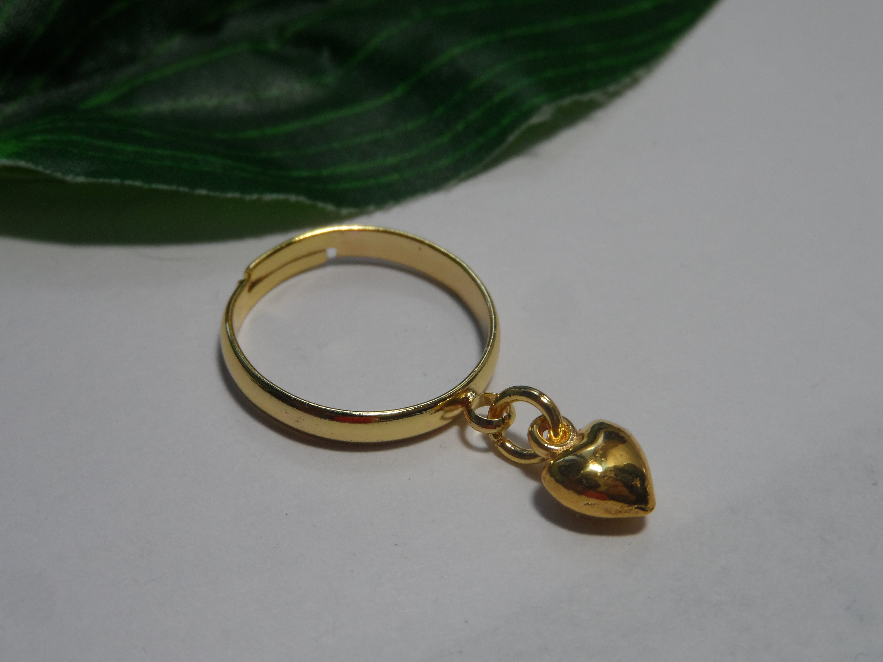 Adjustable Dangle Heart Ring Dangle Ring Dangle Toe Ring