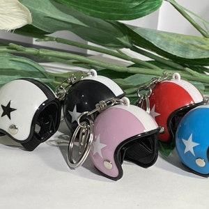 Motorcycle Helmet Keychains, novelty keychains, Crash Helmet keyrings, birthday gifts,Tween gifts, teen gifts, novelty gifts