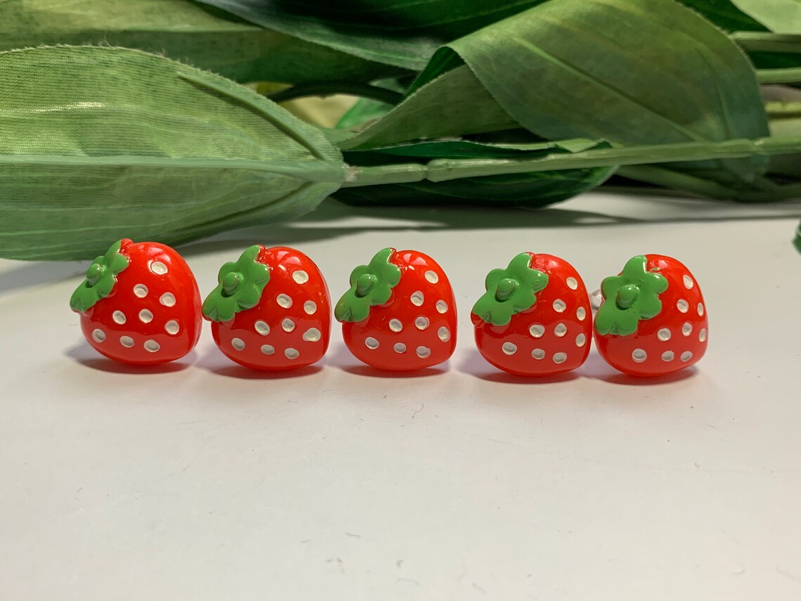 Strawberry Push Pins Novelty Push Pins Decorative Push Pins Etsy