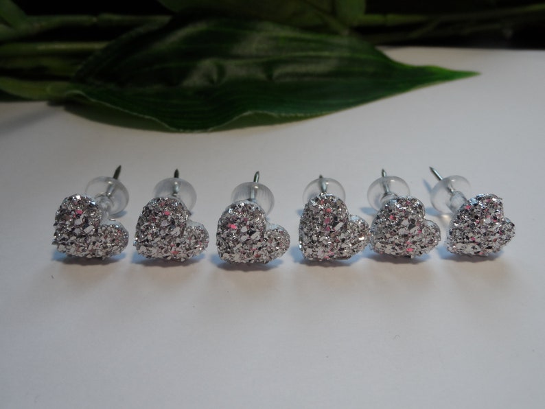 Decorative Push Pins Novelty Push pins Bling Heart Push Pins Bridal Push Pins Novelty Push Pins Teacher Gifts