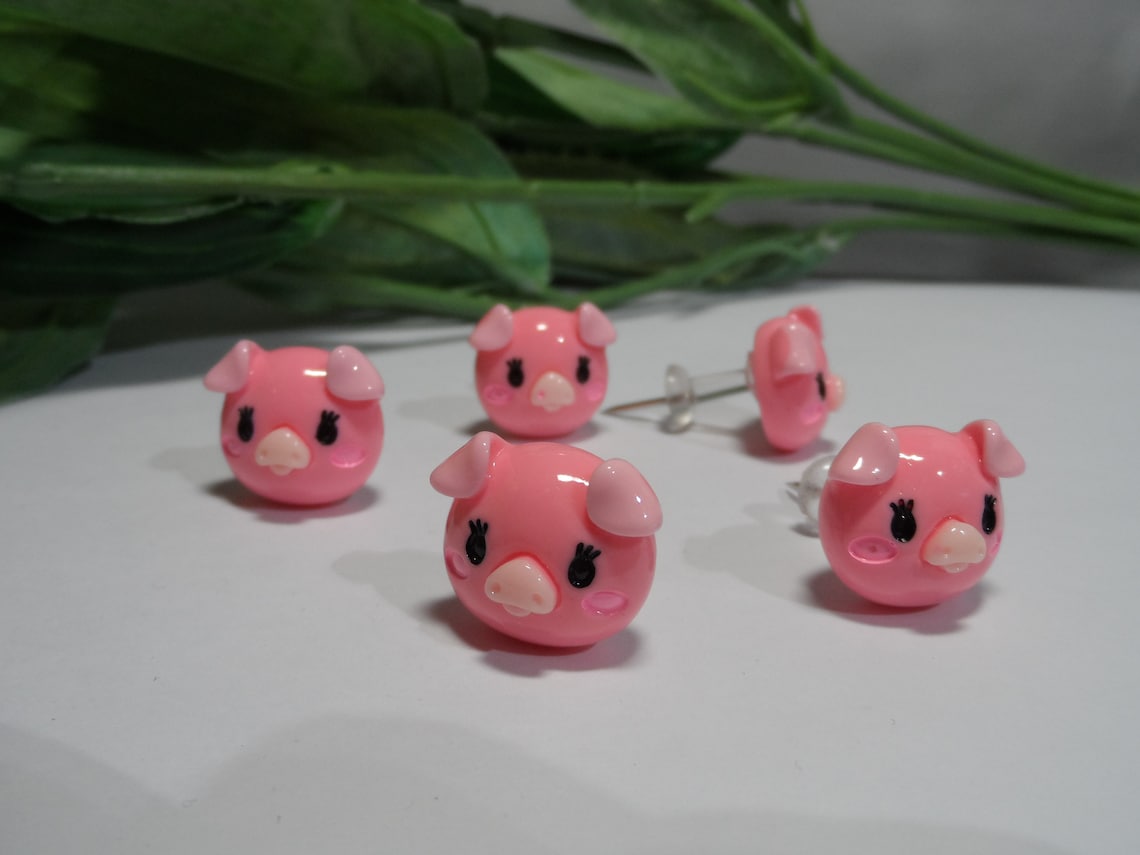 Pig Push Pins Novelty Push Pins Decorative Push Pins Etsy