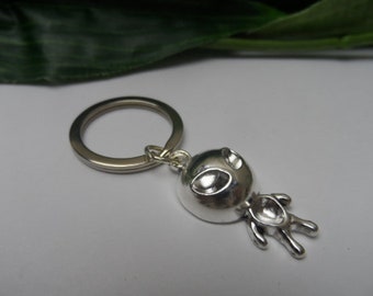 Alien Keychain, novelty Keychains, teens keychains, Alien Keyrings, birthday gifts, Outerspace keychain