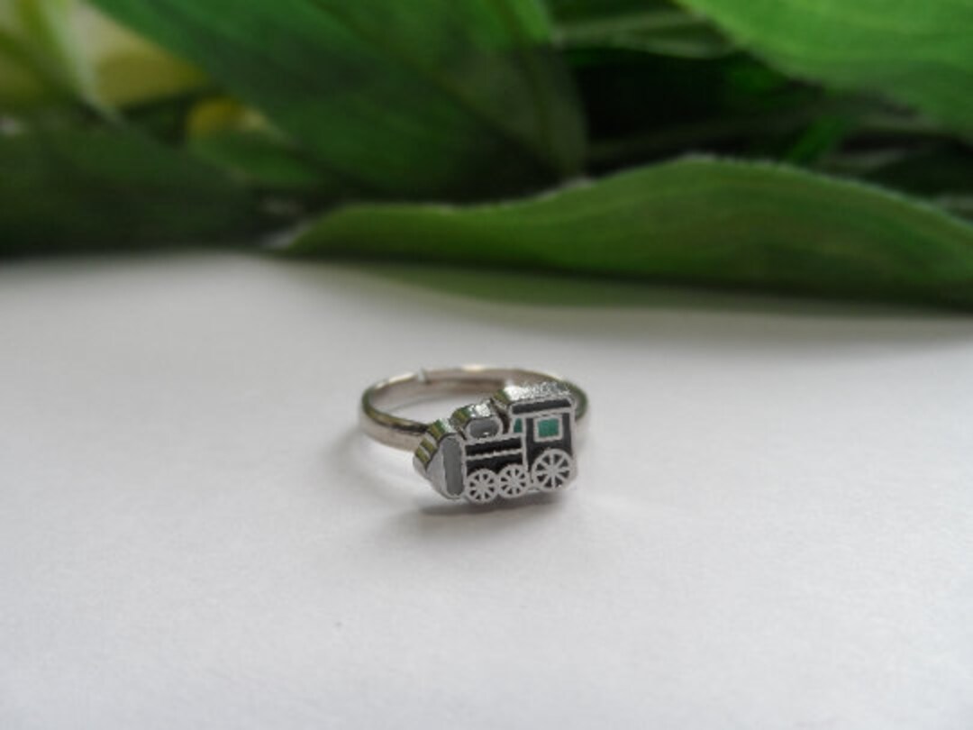 Childs Adjustable Train Ring Kids Rings Boys Rings Boys Etsy
