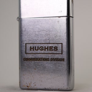 Hughes Communications Division-Dundee Lighter: Vintage-Antique-Collectible-Tobacciana