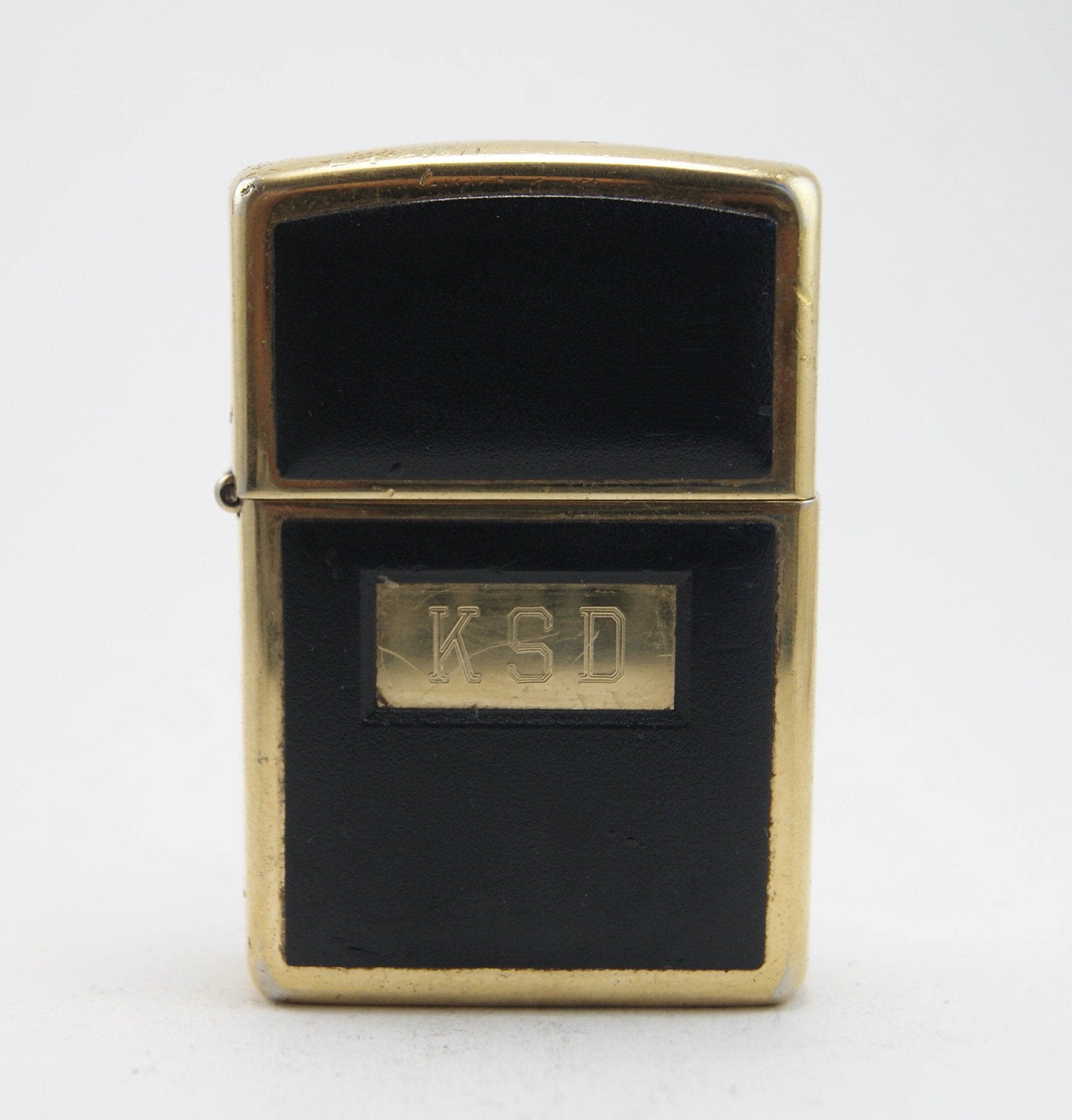 1995 Gold Plated Zippo Lighter With Plastic Covering