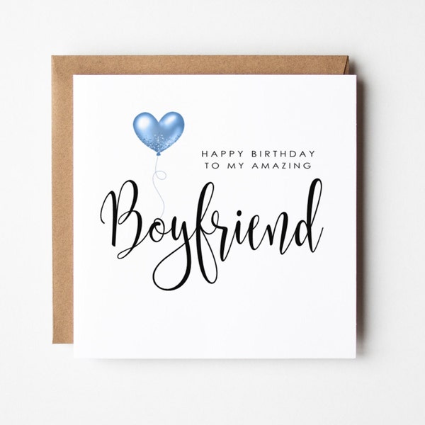 Birthday Card Boyfriend Etsy UK