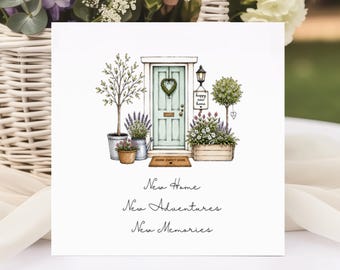 New Home Card - New Home Adventures and Memories - Moving In Gift - First Home Together