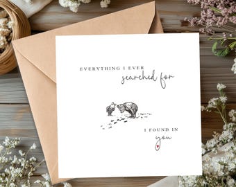 Valentine Winnie the Pooh card, Looking for Love, Finding your Soulmate and Partner for Life