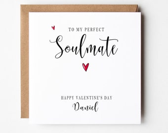 Alma gemela, San Valentín, Feliz día de San Valentín, Tarjeta de San Valentín personalizada, Alma gemela, Amor