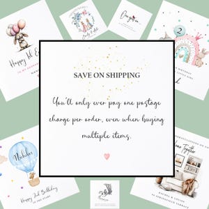1st Mother's Day as Gran, Personalised Happy Mothering Sunday Card, Granny, Grandma, Grandmother, Nan, Nana, Baby Footprints afbeelding 4
