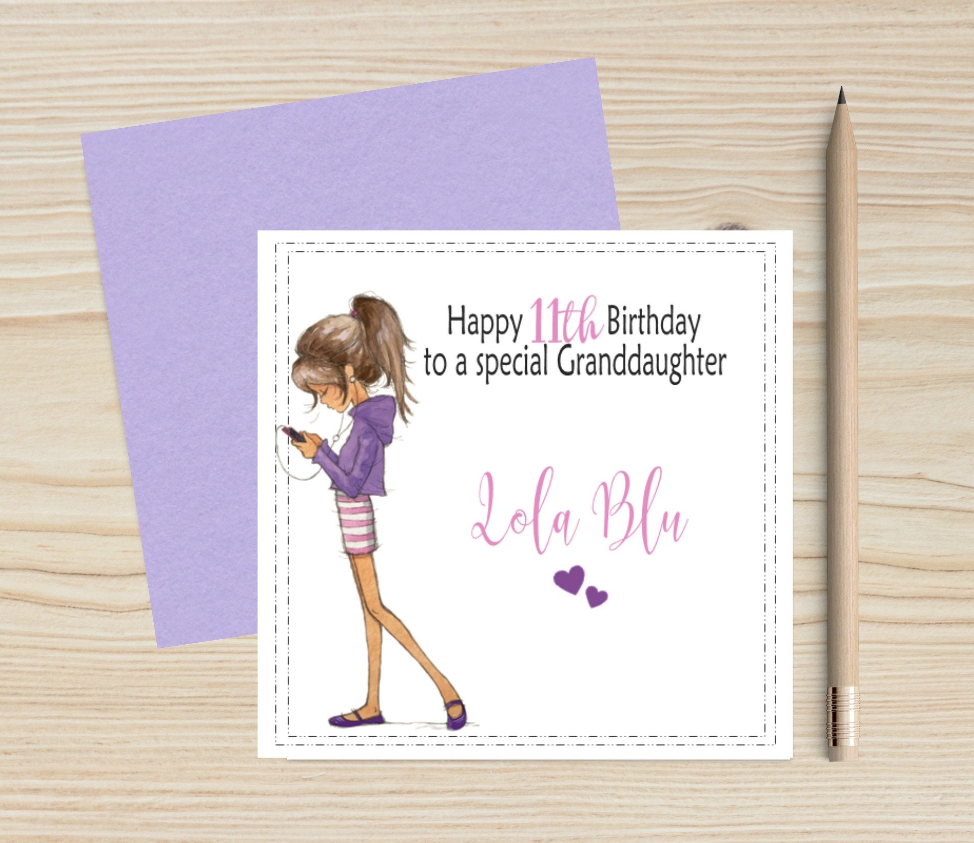 Teenage Girl Birthday Card Teen Birthday Tween Birthday Etsy