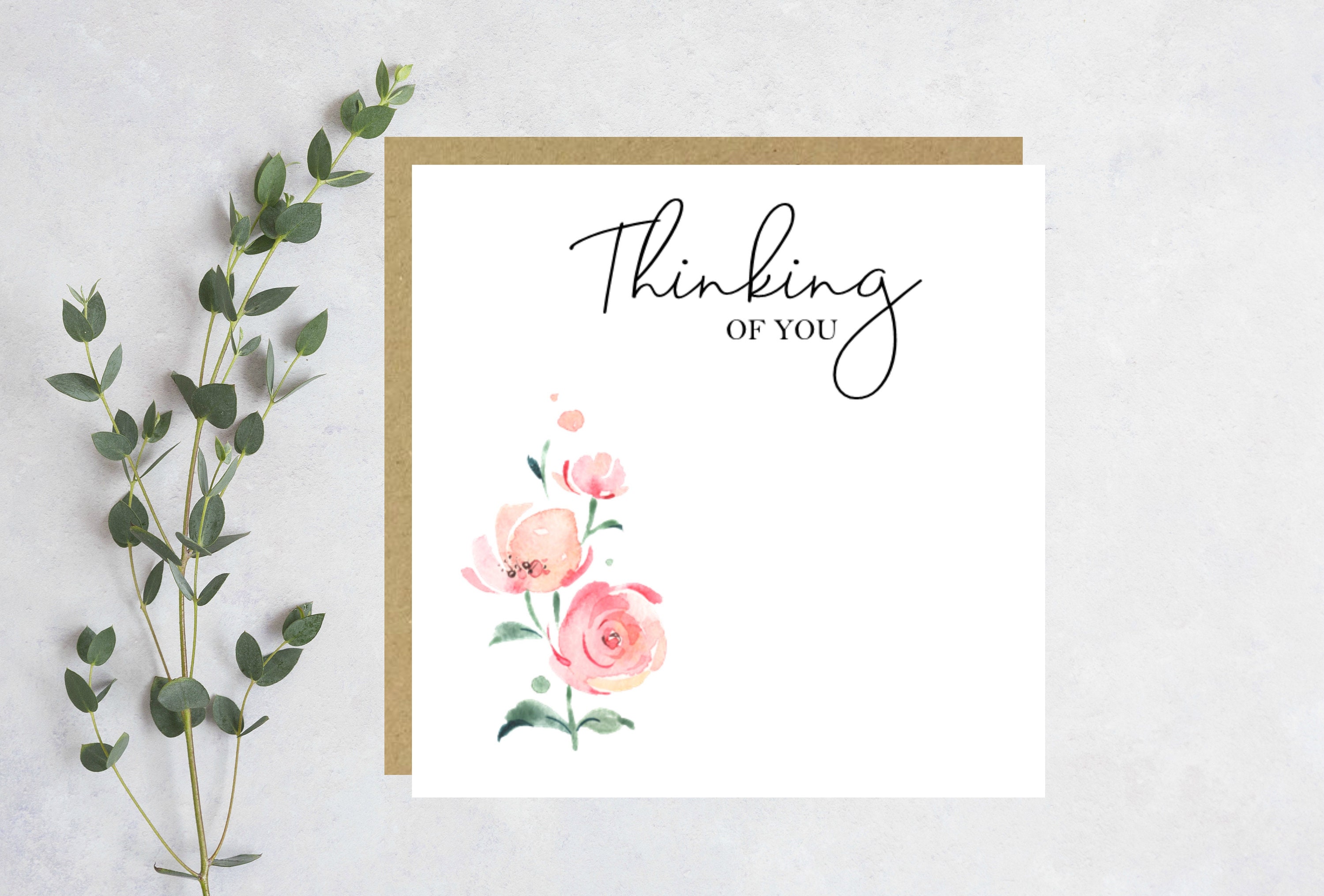 Thinking of You Sending Love Thoughts Are With You | Etsy