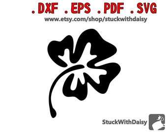 Hibiscus Flower descarga digital vector cricut cameo portrait dxf eps pdf svg cut file silhouette