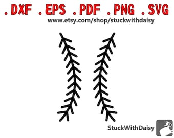 Baseball Stitching digital descarga vector cricut cameo portrait dxf eps pdf png svg camiseta corte archivo de béisbol mamá costura costura encaje