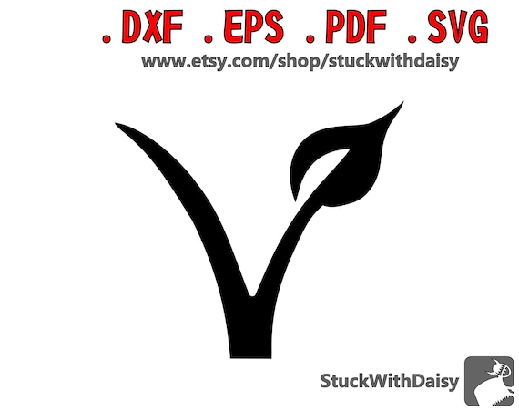 Vegan V Vegetarian Digital Download Vector Cricut Cameo Etsy